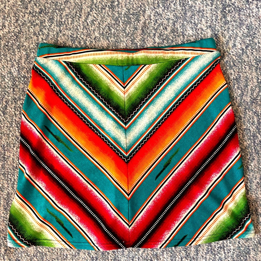 🌵Western🌵 Authentic Double D Ranchwear Serape Skirt, Medium, EUC